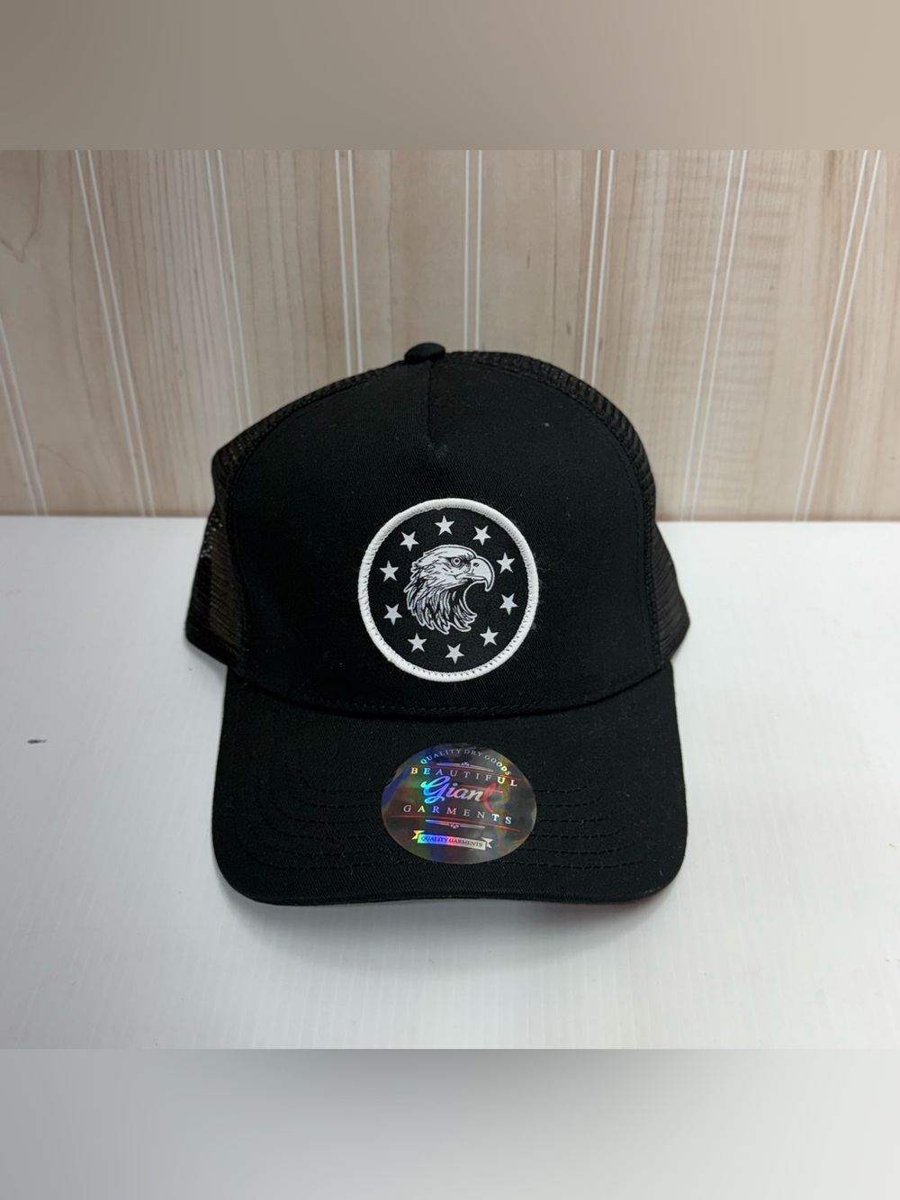 Black Eagle Patch Trucker Hat - Unbranded